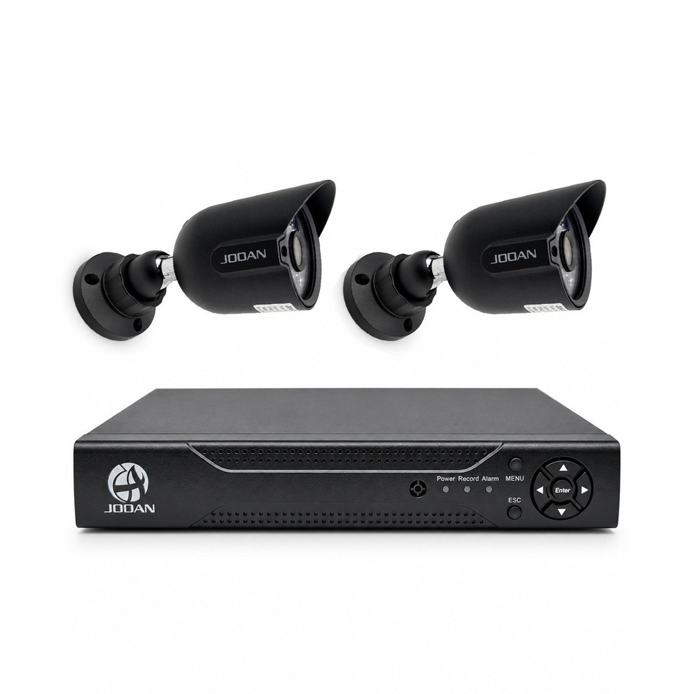 JOOAN 8CH DVR Security Camera System 2 Bullet Cameras 1080P HDMI VGA